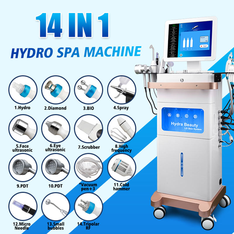 hydrafacial machine solutions 14 handles for beauty clinic or spa